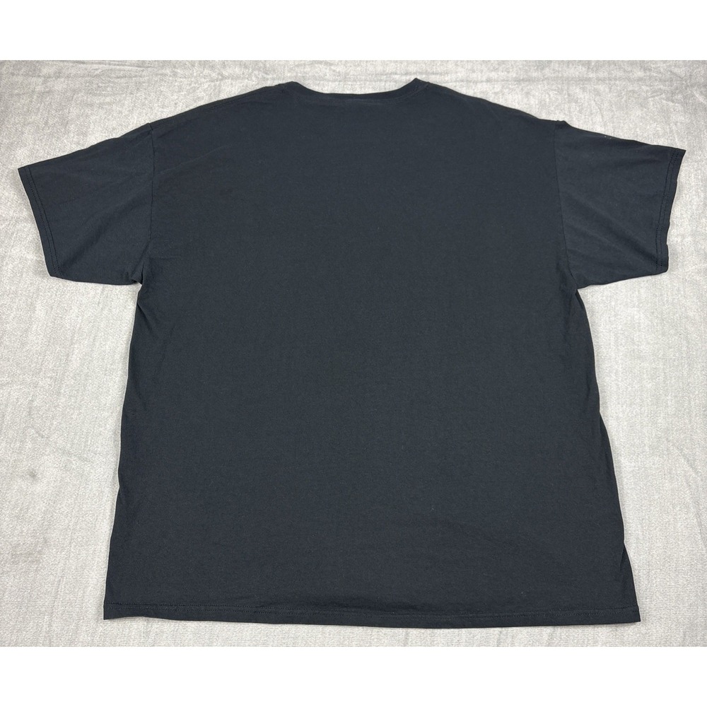 Fruit of the Loom HD Cotton T-Shirt XL Black Santa Rock Sleighin Crew Neck - Picture 7 of 7